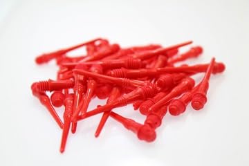 L-style Lstyle Lippoint USA Dart Tips – Red | 2BA Soft Tip Point Replacements – 50 Pack - color: Red