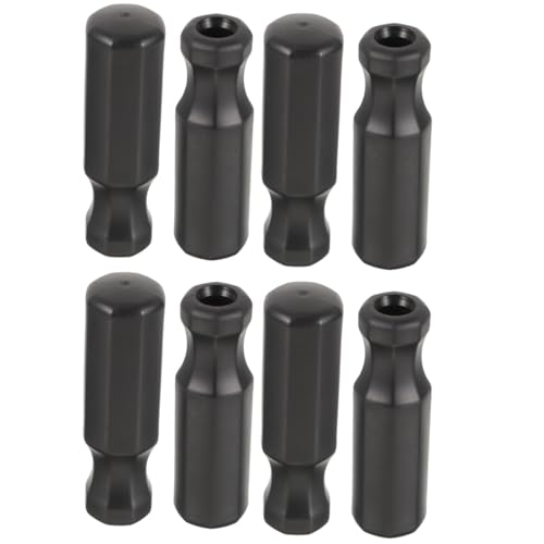 Mikikit 8Pcs Skid TPR Foosball Handles Professional Soccer Table Replacement Grips Ergonomic Design for Enhanced Play Compatible with Foosball Machines