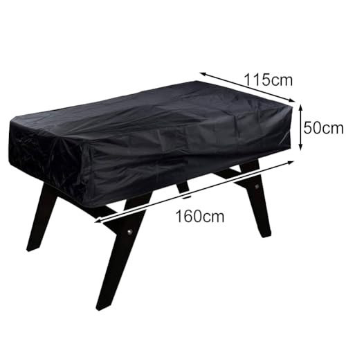 Waterproof Cover for Foosball Table, Outdoor Use, Adjustable Buckles for Wind Resistance, Suitable for Standard Size Tables