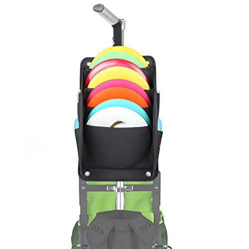 LUCKY CLOVER Disc Putter Pouch: Disc Golf Accessory Pocket Pouch, Secure to Cart Handle with Strap, Fits Most Carts