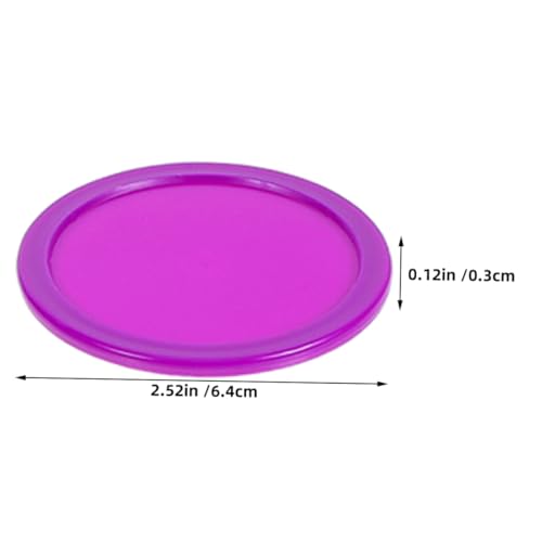 Hemoton 8pcs Heavy Duty Air Hockey Puck Replacement Set Accessories for Home and Game Tables Lightweight Design for Boy Girl and Adults for Indoor and