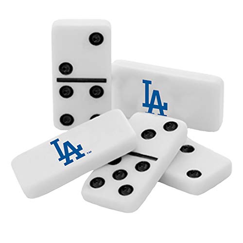 MasterPieces Officially Licensed MLB Los Angeles Dodgers 28 Piece Dominoes Game for Adults