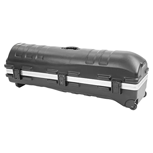 SKB Staff ATA Hard Shell Plastic Golf Travel Case for Cart Bags with 2 Wheels - Heavy-Duty Rolling Club and Driver Carrier for Airline Transport, Impact-Resistant with TSA Locking Latches - size: X-Large