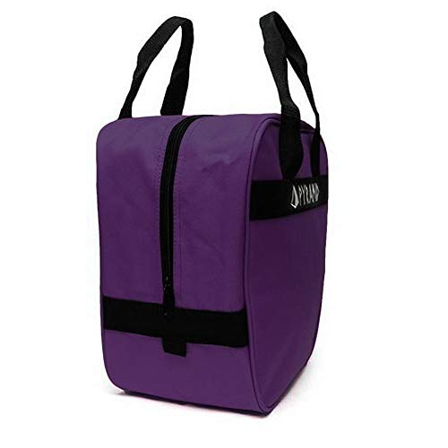 Pyramid Prime One Single Tote 1 Ball Bowling Bag with Large Padded Foam Bowling Ball Holder - Holds A Pair of Bowling Shoes (Up To US Mens Size 10) - color: Purple