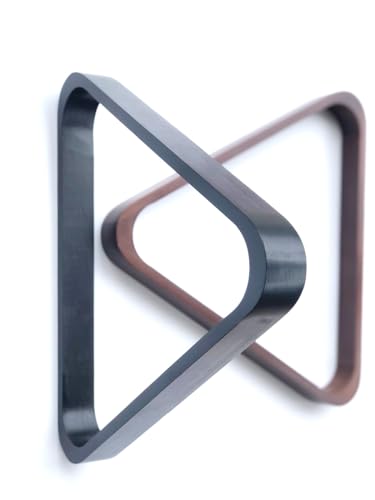 Billiard/Pool Table Accessory: 8-Ball Rack, Hardwood Triangle, Holds Standard 2-1/4" Sized Balls
