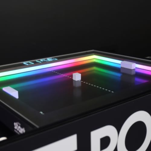 Atari Pong® Mechanical Table Home Edition – Electromechanical Coffee Table Arcade Game with LED Score Display, Hide-Away Controls, Spinner Dials, Retro Sounds – Official Atari Pong® Recreation