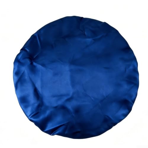 Round Felt Table 36-48 Inch Tables, Elastic Gaming Mat with Cashmere Texture, Waterproof Tablecloth Poker Board Games, Green(Blue) - color: Blue