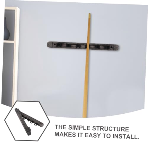 POPETPOP 1set Billiard Holder Wall Mounted Rack Pool Stick Storage for Game Rooms Billiard Home Recreation Areas Cues Space-saving Design Easy Installation Prevents Damage