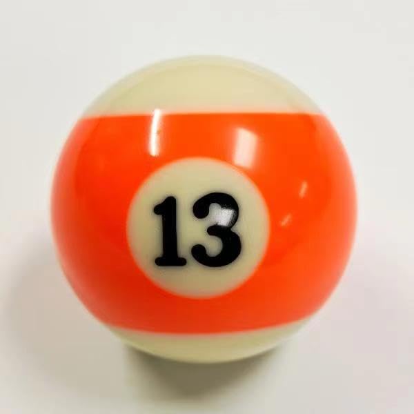 Replacement Pool Ball,Replacement Eight Ball, 2-1/4" Regulation Size Billiard, Regulation Weight,15 Object Balls - color: 13