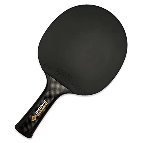 Donic-Schildkröt CarboTec 7000 Table Tennis Racket, 100% Carbon, Concave Handle, 2,3 mm Sponge, Liga Pad - ITTF, 758216
