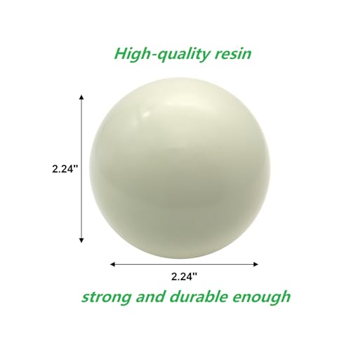 Pallino Ball Replacement for Bocce Ball Game and Boule Game Tournament Quality 2.24 in/57 mm White