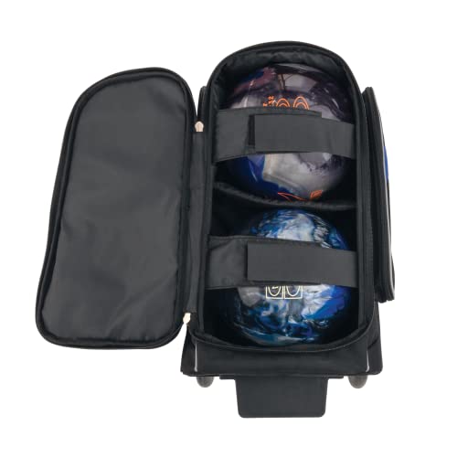 Brunswick Charger Double Roller Bowling Bag - color: Blue