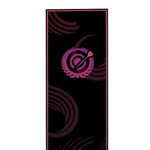 Dart Board Mat for Floor, 34x300cm Anti-Slip Crystal Velvet with Throw Line, Protective Dart Rug, Darts Distance Mat, for Leisure Area Game Room Recreation Center Office Break Room - color: Pink