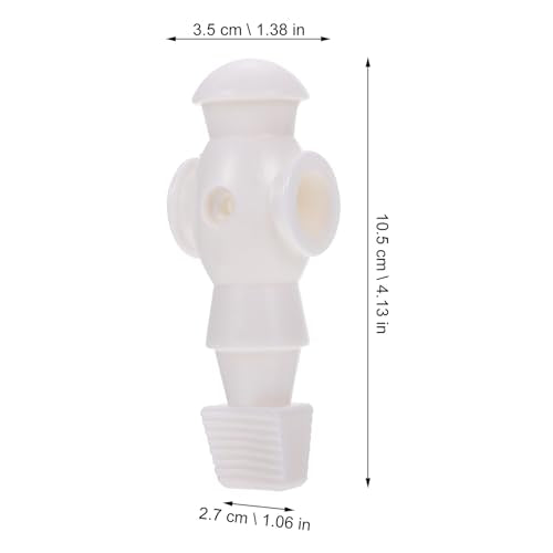 Homoyoyo 4pcs Foosball Men Replacement, Football Players Parts Foosball Man Table Player Football Machine Accessories - color: White