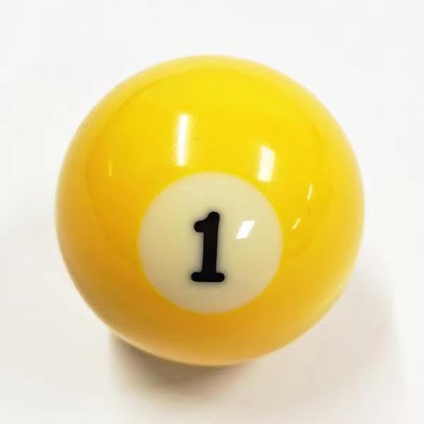 Replacement Pool Ball,Replacement Eight Ball, 2-1/4" Regulation Size Billiard, Regulation Weight,15 Object Balls - color: 1