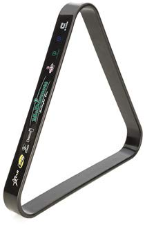 McDermott Black 8-Ball Billiards Ball Rack Triangle w Graphics & Logos