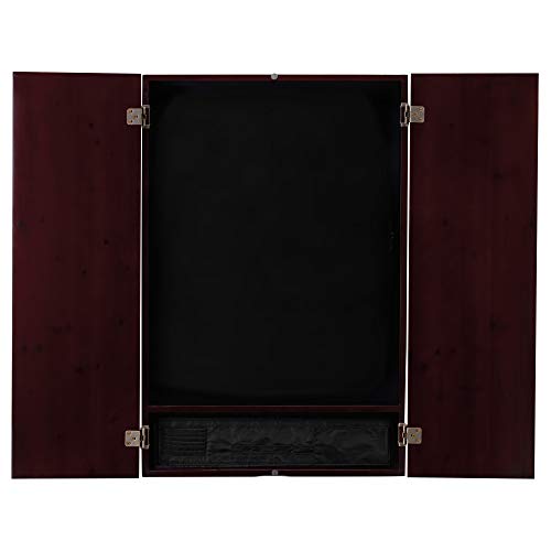 Viper 800 Electronic Dartboard, Metropolitan Espresso Cabinet, Laser Throw Line & Shadow Buster Dartboard Light Bundle - color: Mahogany, style: Laser Throw Line
