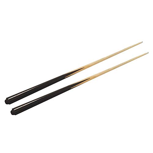 Phantasilet 1-Piece 36" Wooden Cue Sticks Pool Sticks, Short Cues for Tight Space, Children's Practice Cues, Pack of 2