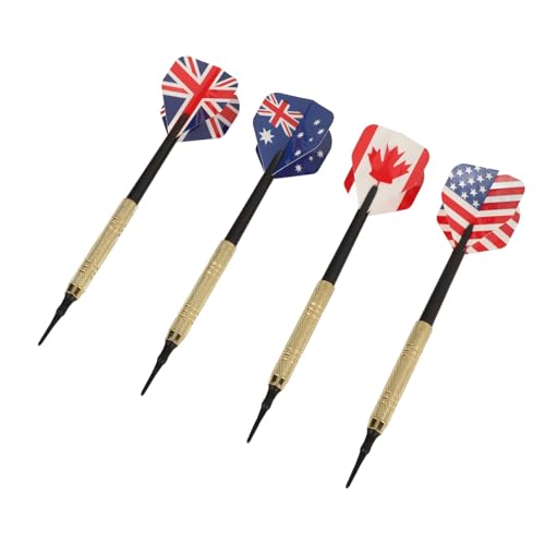 CHICIRIS Soft Tip Darts Set, 50 Extra Tips 12 Flights Shafts Barrels Easy to Replace, Designed for Electronic Board with Plastic Steel Material