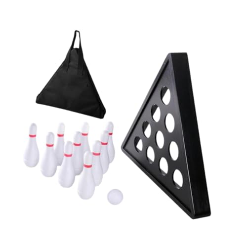 Tabletop Shuffleboard Bowling Pins Set Indoor Outdoor Shuffleboard Game for