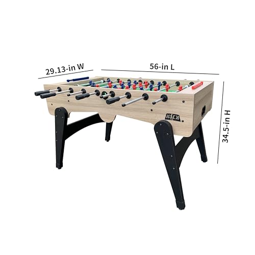 KICK Armada 55" Foosball Table – Professional Full-Size Indoor Game Table - color: Brown