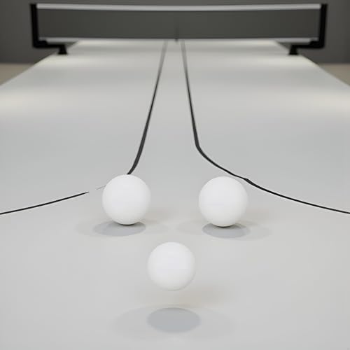 BWESOO 3Pcs White Table Tennis Sports Balls Ping Pong Ball Club Match Balls High Elasticity Table Tennis Outdoor Sport Accessories Durability Table Tennis Leisure Sports and Game Room (40mm)
