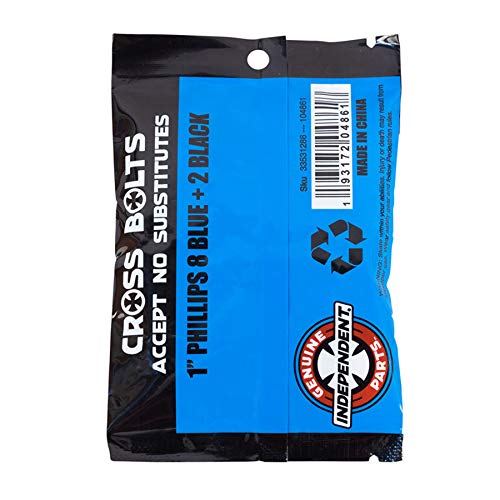 Independent Genuine Parts Phillips Hardware with Tool - Blue/Black - 1"