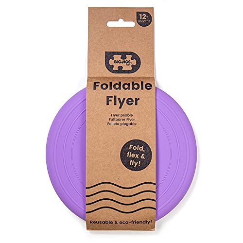 Bigjigs Toys Frisbee Flying Disc (Lavender Purple) - Silicone Frisbee for Kids, Quality Flying Saucers, Beach Toys & Garden Toys, Holiday Toys for Toddlers - color: Lavender Purple
