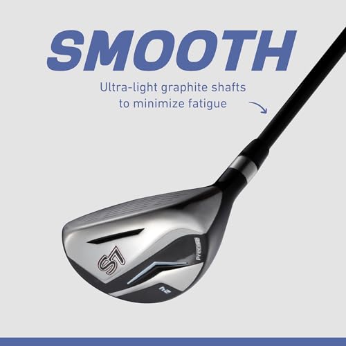 Precise S7 Men's 18-Piece Complete Golf Club Set – Titanium Driver, Fairway Woods, Hybrid, 5-SW Irons, Putter & Stand Bag, Right Handed - color: Red, size: Tall Size +1" for 6'1" and Above!