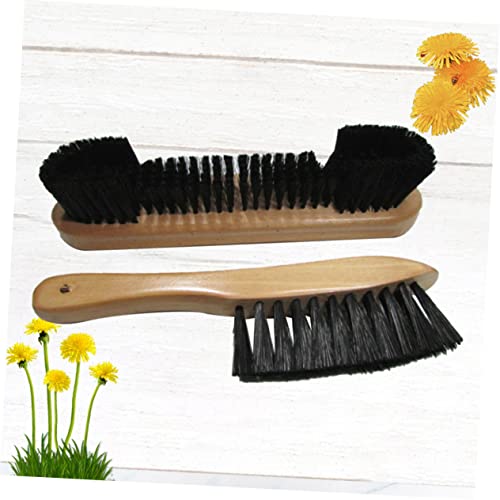 Sosoport 2 Pack Pool Table Brush Rail Brush Set Pool Table Cleaner Small Handle