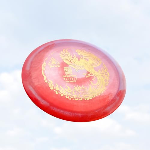 yikundiscs Yikun Professional PDGA Disc Golf Control Driver 170-175g Glaze Line Disk Drivers Perfect for Outdoor Games and Competition (Random Red/Green Color)