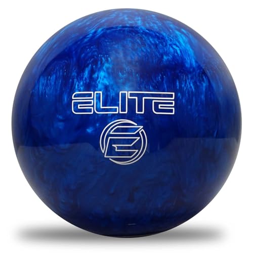 ELITE Star Polyester Bowling Ball - Customizable with Basic Drilling & Engraving Options - Great for Spare Shooting, League, Straight Bowlers - Beginner Entry Level - color: Blue Pearl, size: 12 lbs