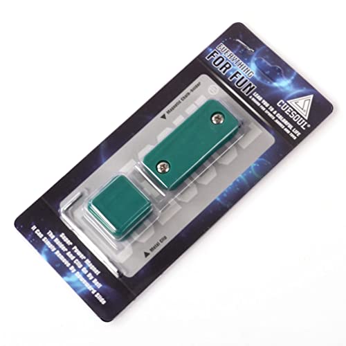CUESOUL Billiards Magnetic Pool Cue Chalk Holder for Billiard Belt Clip - color: Green