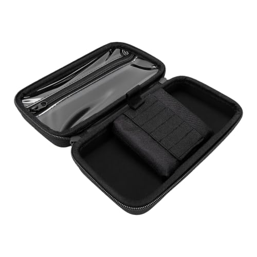 Bewinner Travel Darts Case for Soft Tip | Double Zipper EVA Carrying Bag, Shock Proof Black Storage for 6 Darts with Elastic Straps