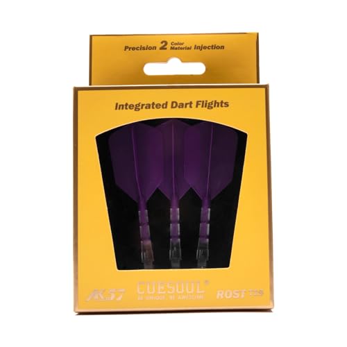 CUESOUL ROST T19 Integrated Dart Shaft and Flight Slim Shape M Size 28mm - color: Purple