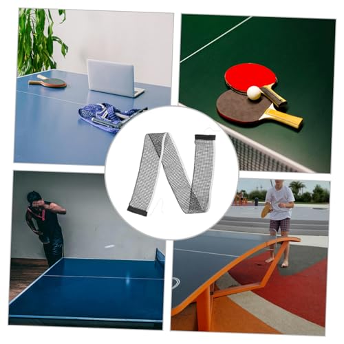 TOYANDONA Table Tennis Net Replacement Portable Cotton-Polyester Mesh for Training and Competition Adjustable Height Fits Standard Tables Quick Assembly