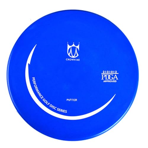 CROWN ME Disc Golf Set with 6 Discs and Starter Disc Golf Bag – Fairway Driver, Mid-Range, Putter Disc - color: Black