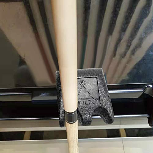 harayaa Pool Cue Holder Billiard Cue Rack Rubber Stand Stick Storage Table Furniture Set Wall Mount Portable Design Suitable for Game - color: 2 Place Black