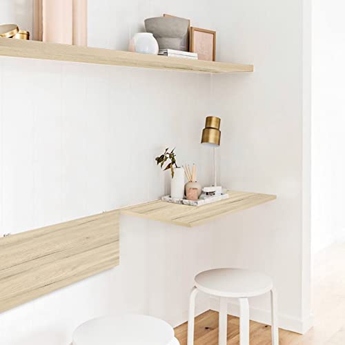 Kaboon Universal Tabletop 40"x18", Solid One-Piece Melamine Table Top, Double Desk L-Desk Floating Desk DIY, Home and Office Countertop, Oak/Grey Tone - color: Oak, size: 40x18