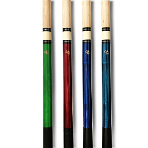 Tai ba cues Set of 4 Pool Cue Stick (19oz-20oz-), 13mm Tip, 58", Hardwood Canadian Maple Professional Billiard