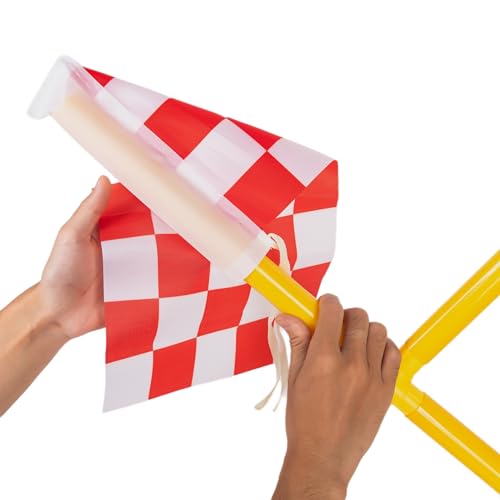 Football Field Goal Post-6 ft x 4 ft Portable with Kicker Stand,Football and Pump-Backyard Kicking Field Goal Post for Kids/Youth/Adults-(2ft-6ft in Height)