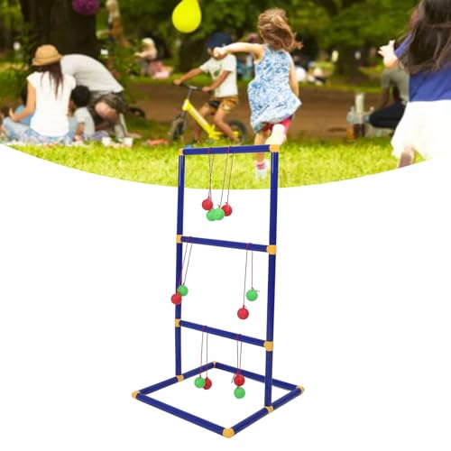 Ladder Toss Game Set, Interactive Ladder Ball Tossing Game Asssembly Replacement, Outdoor for Adults and Family