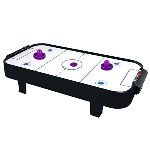 ONE250 Air Hockey Pushers and Red Air Hockey Pucks, Goal Handles Paddles Replacement Accessories for Game Tables (4 Striker, 4 Puck Pack) - color: Purple