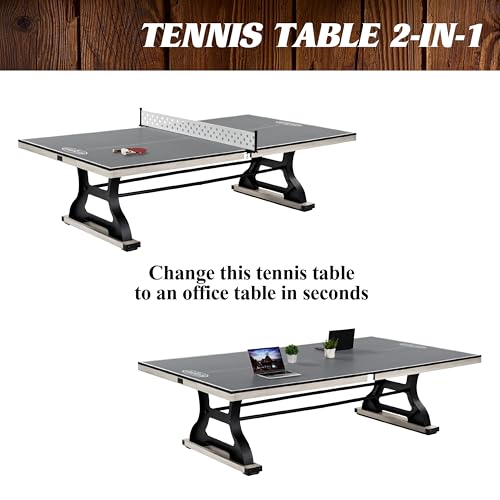Barrington Table Tennis Multiple Style Ping Pong Tables with Metal Nets, Perfect for Family Game Rooms - style: 9 Ft. Coventry (w/Storage Drawer)