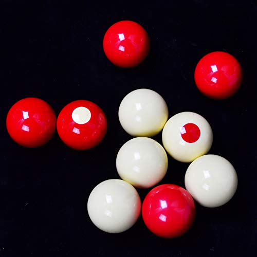 Collapsar Bumper Pool Balls 2-1/8" Regulation Size,Standard 10 Billiard Balls Set