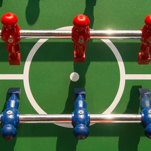 Marsrut 2PCS Foosball Replacement Players Set, Foosball Men, Soccer Player Set, Plastic Replacement Parts for Football Table, 2 Hexagon Nuts Included - color: Red