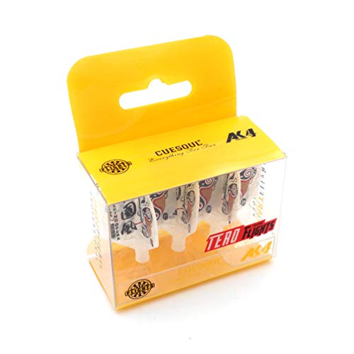 CUESOUL TERO AK4 Dart Flights Standard Shape,Peking Opera Design,Set of 3 pcs - color: White