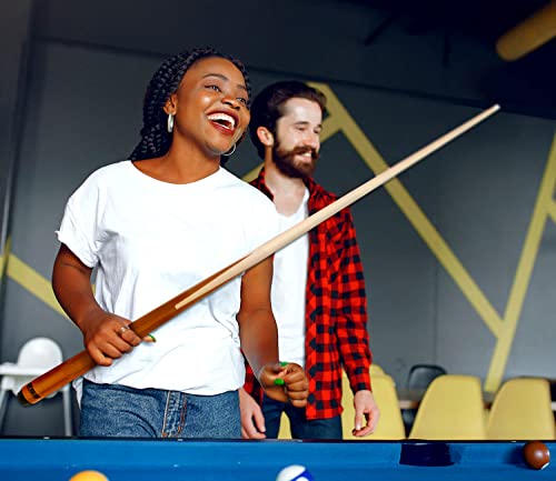 GSE Games & Sports Expert 36"/42"/48"/52"/58" 1-Piece Canadian Maple Billiard Pool Cue Sticks, Hardwood Billiard House Bar Pool Cue - size: 48-Inch, style: 1 Pack