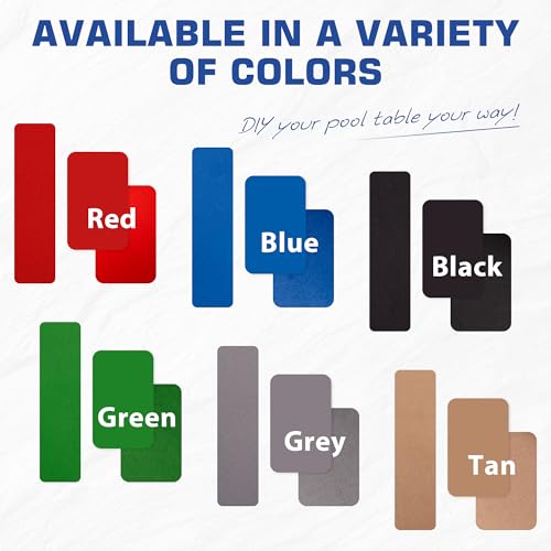Pool Table Felt Replacement Kits for Billiard Cloth with Staple Remover and 6 Pcs Cloth Strips - color: Blue, size: 8FT + 42'' Bumpers
