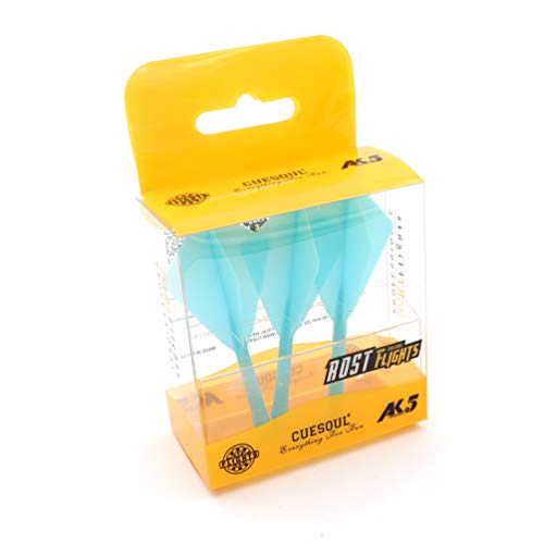 CUESOUL ROST Integrated Dart Shaft and Flights Medium,Diamond Shape,Set of 3 - color: Blue